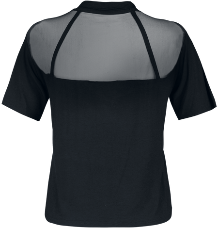 T-Shirt Manches courtes  de Jawbreaker - Haut Mesh Rose Garden - S à XXL - pour Femme - noir - Jawbreaker - View 2