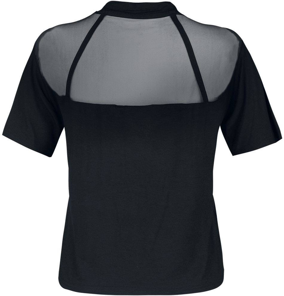 T-Shirt Manches courtes  de Jawbreaker - Haut Mesh Rose Garden - S à XXL - pour Femme - noir - Jawbreaker - View 2