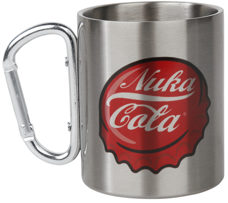 Mug Gaming de Fallout - Nuka Cola - Mug Avec Mousqueton - pour Unisexe - couleur argent - Fallout - View 2
