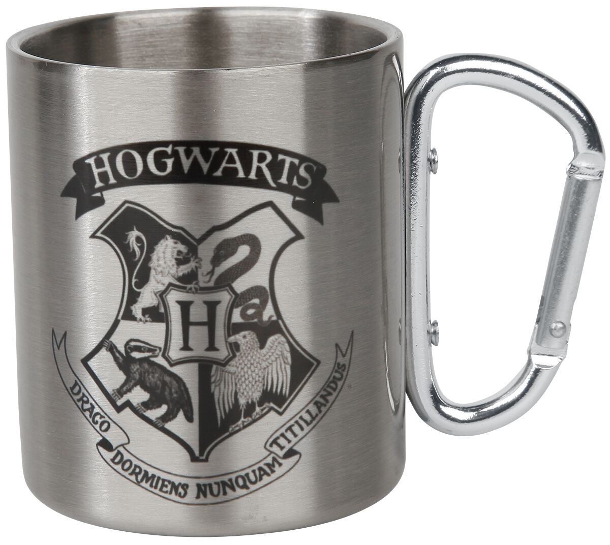Mug  de Harry Potter - Poudlard - Mug Avec Mousqueton - pour Unisexe - couleur argent - Harry Potter