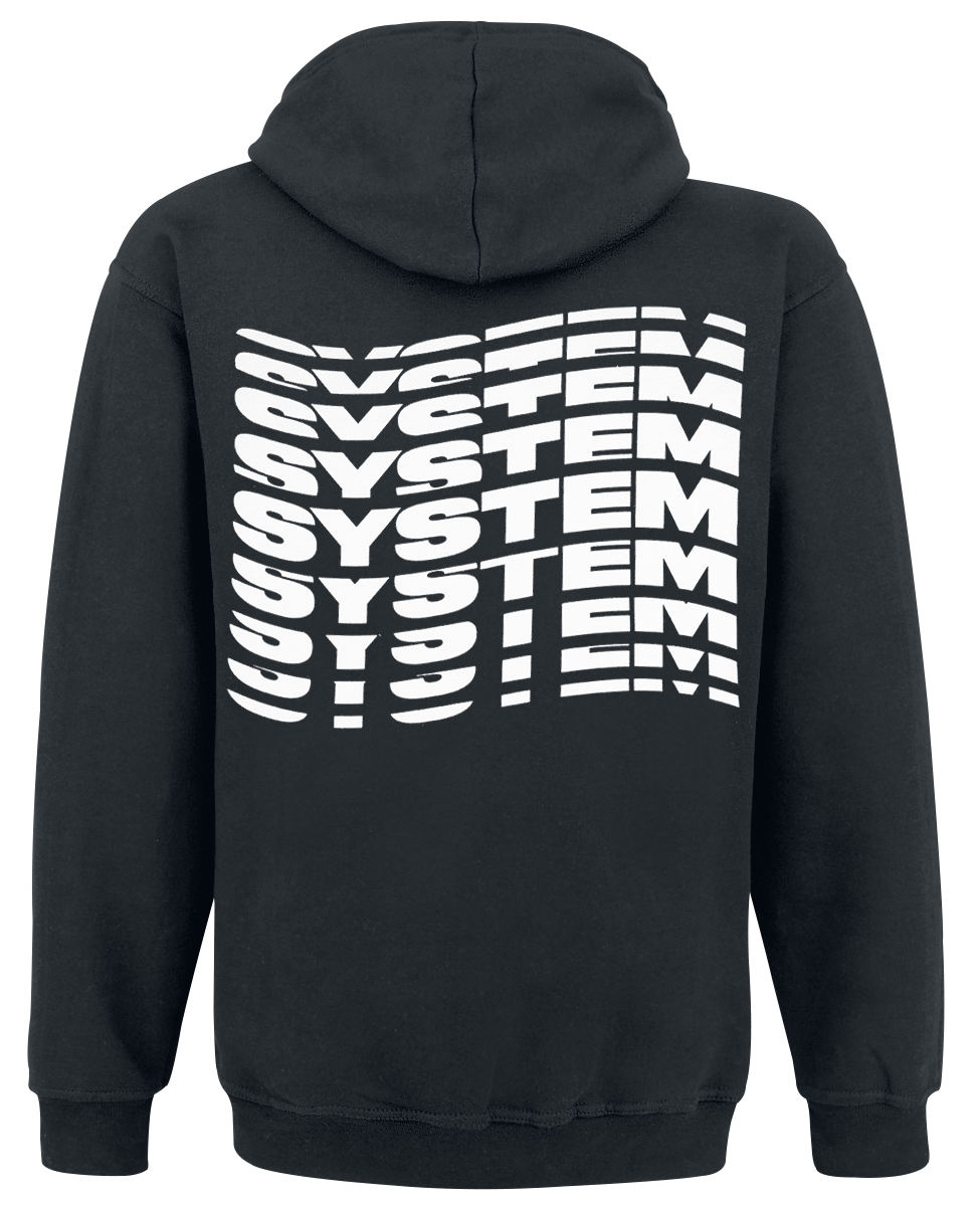 Sweat-shirt à capuche  de System Of A Down - System Waves - S à XXL - pour Homme - noir - System Of A Down - View 2