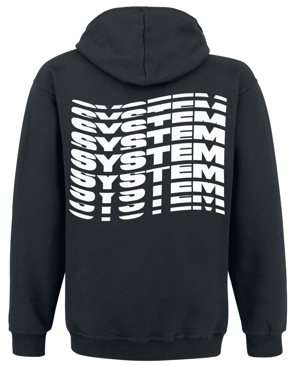 Sweat-shirt à capuche  de System Of A Down - System Waves - S à XXL - pour Homme - noir - System Of A Down - View 2