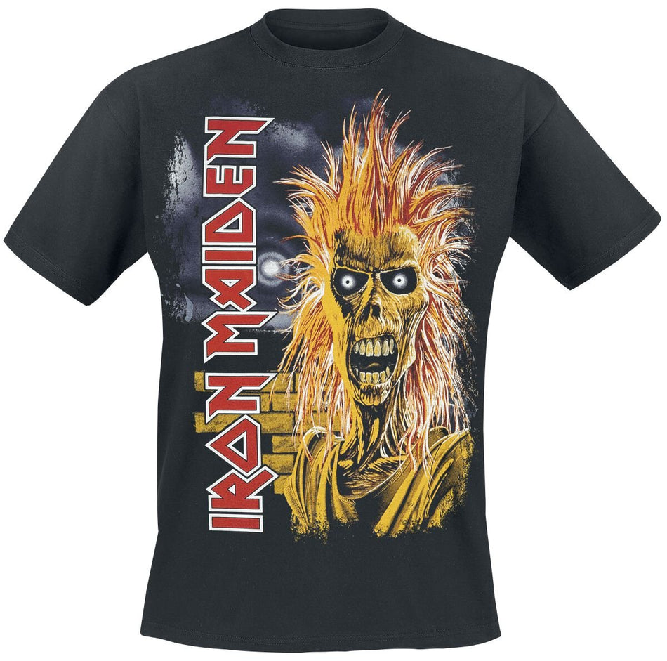 T-Shirt Manches courtes  de Iron Maiden - 1st Album Tracklist - S à 5XL - pour Homme - noir - Iron Maiden