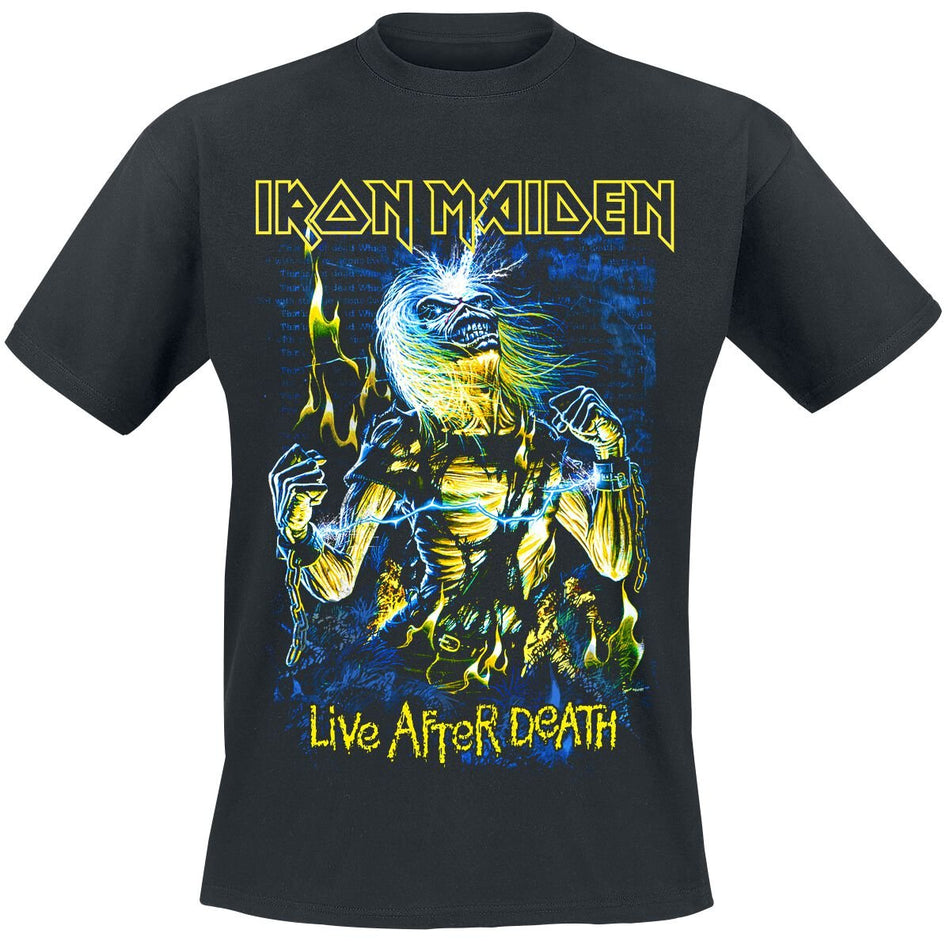 T-Shirt Manches courtes  de Iron Maiden - Live After Death - S à 4XL - pour Homme - noir - Iron Maiden