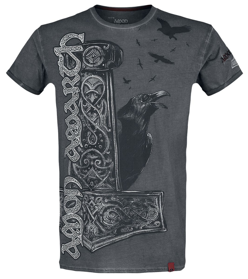 T-Shirt Manches courtes  de Amon Amarth - EMP Signature Collection - S à 5XL - pour Homme - gris foncé - Amon Amarth