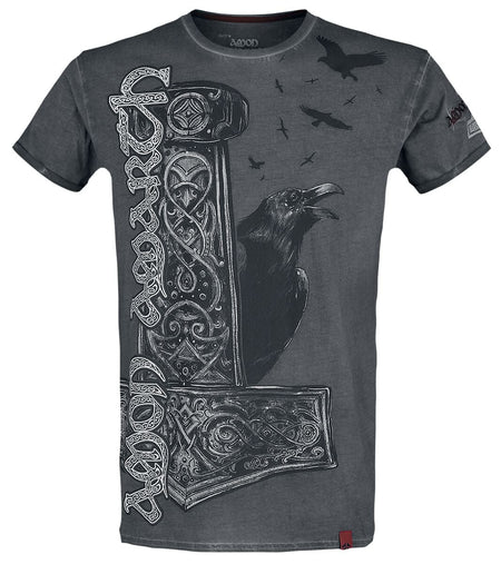 T-Shirt Manches courtes  de Amon Amarth - EMP Signature Collection - S à 5XL - pour Homme - gris foncé - Amon Amarth