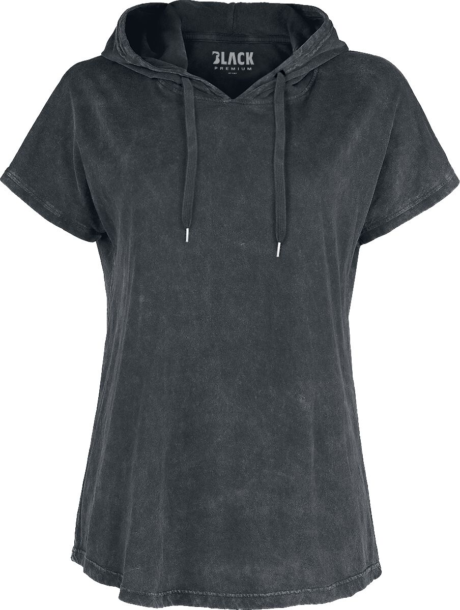 T-Shirt Manches courtes  de Black Premium by EMP - T-Shirt À Capuche - S à 5XL - pour Femme - noir - Black Premium by EMP