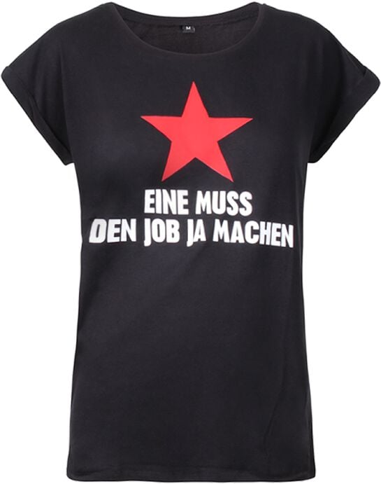 T-Shirt Manches courtes  de Udo Lindenberg - Eine muss den Job ja machen Girlie-Shirt - S à XXL - pour Femme - noir - Udo Lindenberg