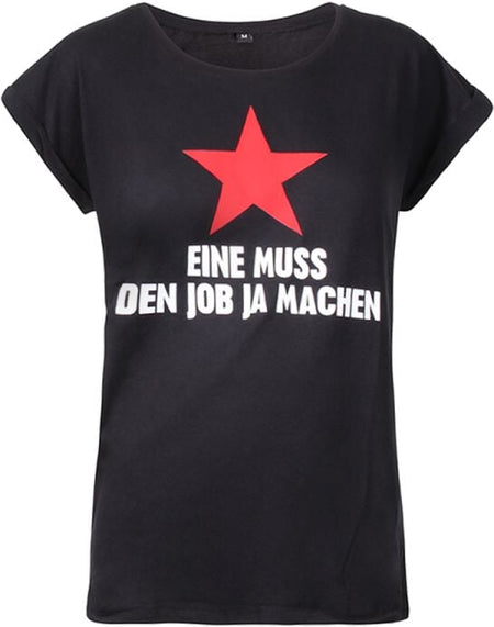 T-Shirt Manches courtes  de Udo Lindenberg - Eine muss den Job ja machen Girlie-Shirt - S à XXL - pour Femme - noir - Udo Lindenberg