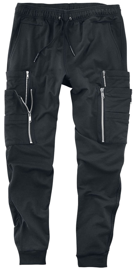 Pantalon Cargo Gothic de Gothicana by EMP - Pantalon Cargo avec Zips - M - pour Homme - noir - Gothicana by EMP