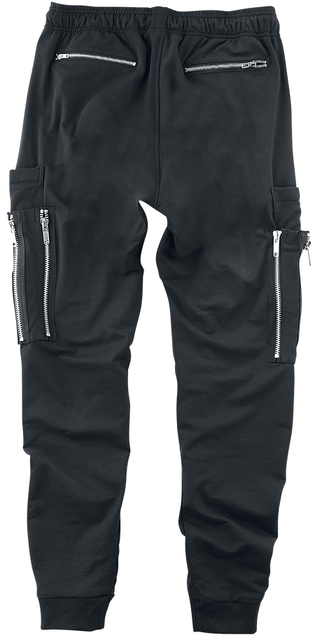 Pantalon Cargo Gothic de Gothicana by EMP - Pantalon Cargo avec Zips - M - pour Homme - noir - Gothicana by EMP - View 2