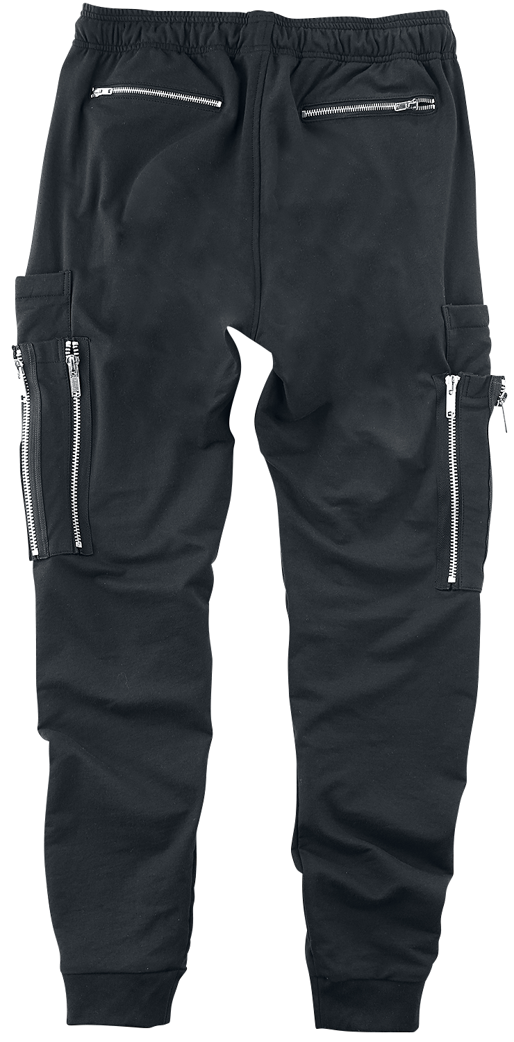 Pantalon Cargo Gothic de Gothicana by EMP - Pantalon Cargo avec Zips - M - pour Homme - noir - Gothicana by EMP - View 2