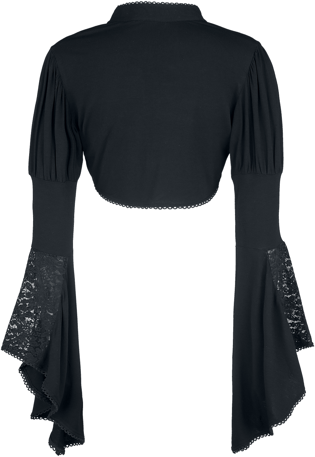 Boléro Gothic de Gothicana by EMP - Bolero En Dentelle Gothicana Avec Manches Évasées - S à XXL - pour Femme - noir - Gothicana by EMP - View 2