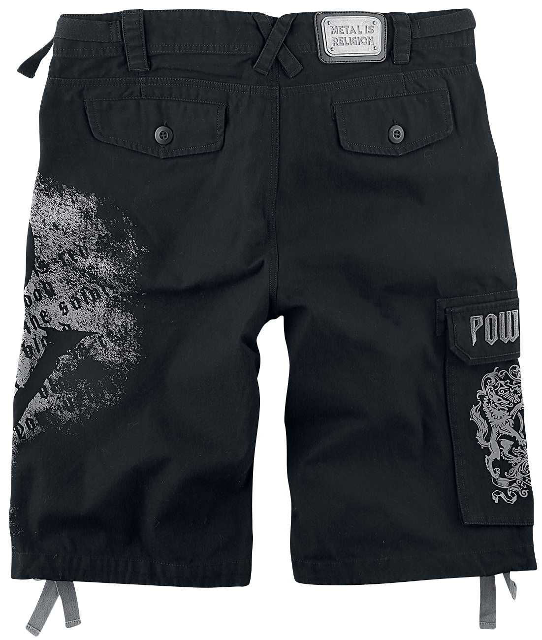Short  de Powerwolf - EMP Signature Collection - M à 3XL - pour Homme - noir/gris - Powerwolf - View 2
