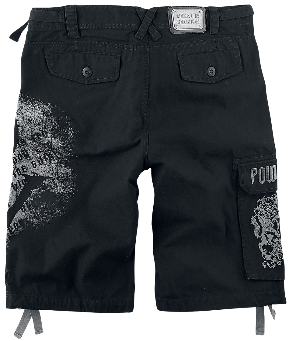 Short  de Powerwolf - EMP Signature Collection - M à 3XL - pour Homme - noir/gris - Powerwolf - View 2
