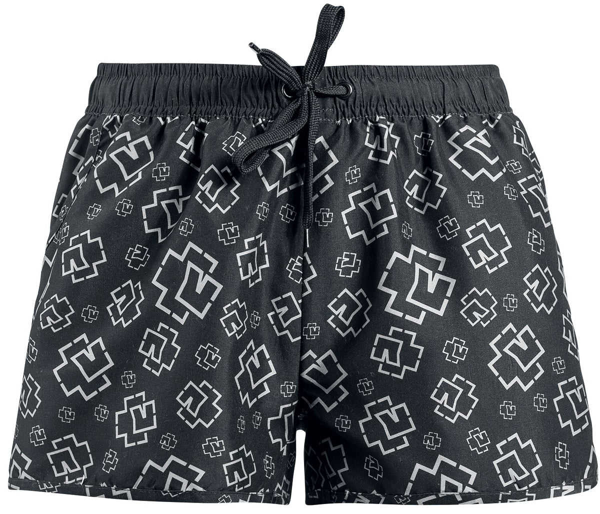 Short de bain  de Rammstein - Logo - S - pour Femme - noir/gris - Rammstein
