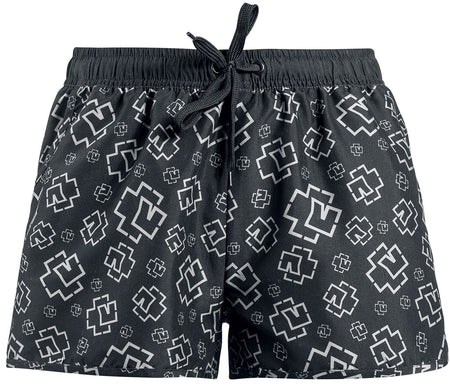 Short de bain  de Rammstein - Logo - S - pour Femme - noir/gris - Rammstein