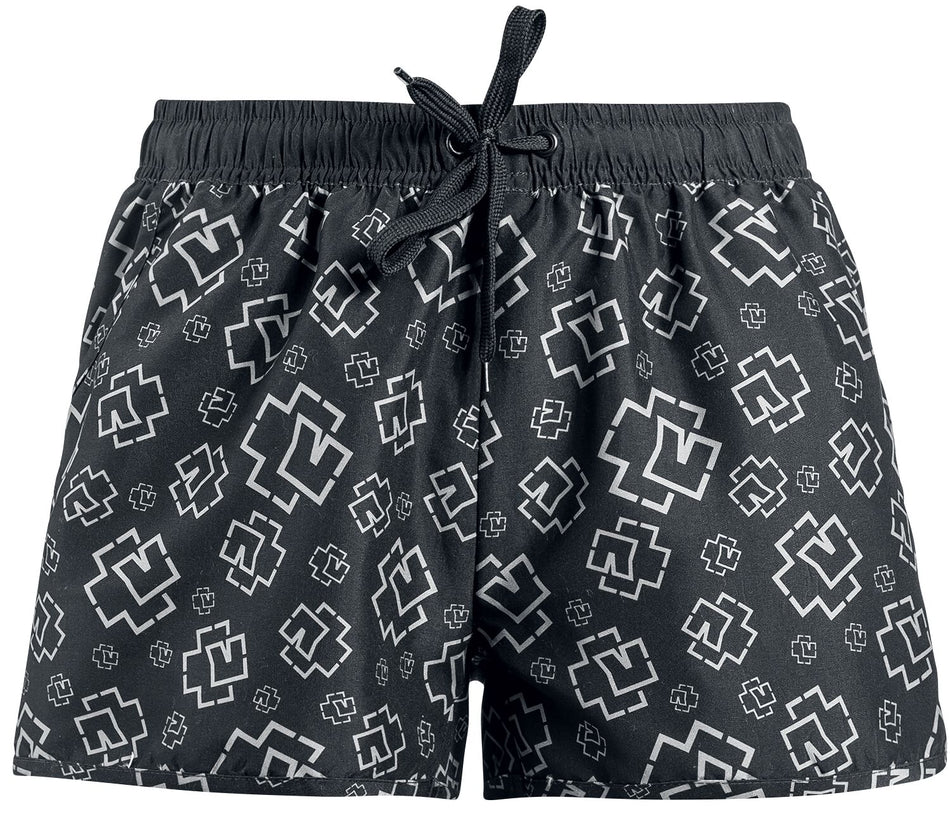Short de bain  de Rammstein - Logo - S - pour Femme - noir/gris - Rammstein