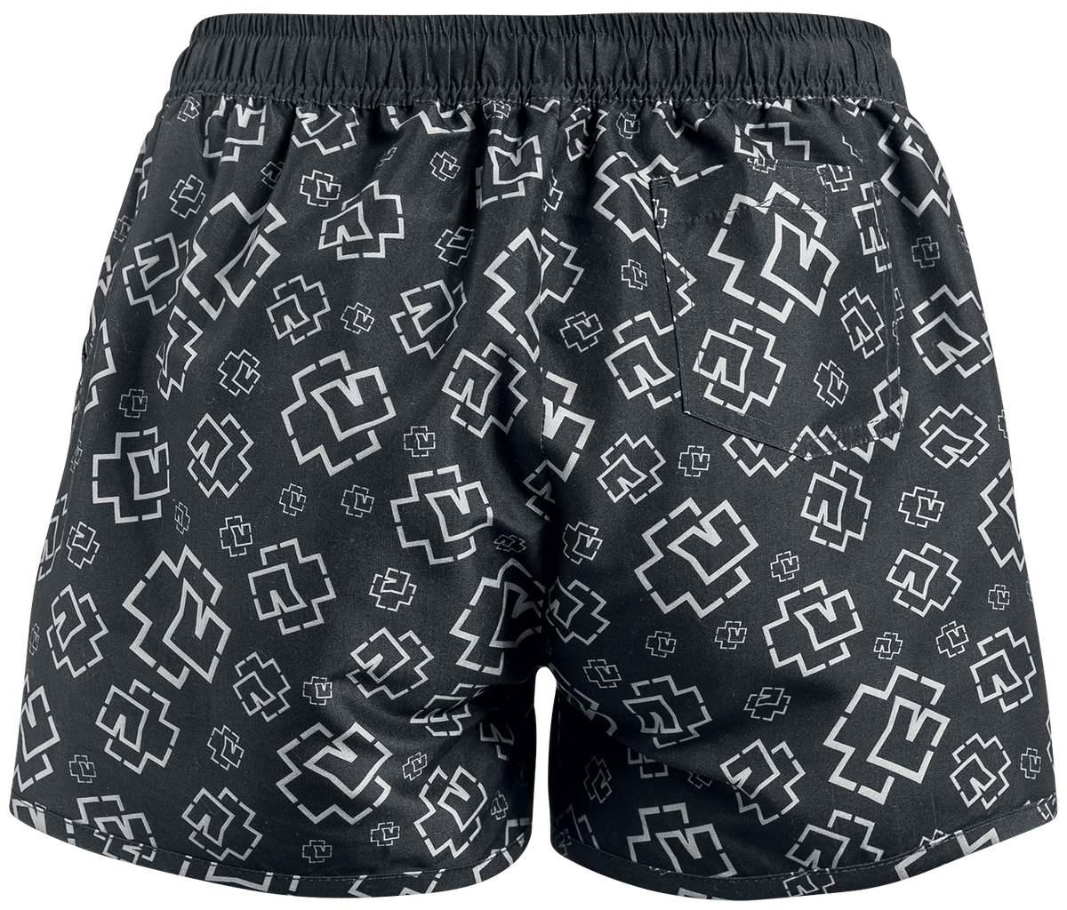Short de bain  de Rammstein - Logo - S - pour Femme - noir/gris - Rammstein - View 2