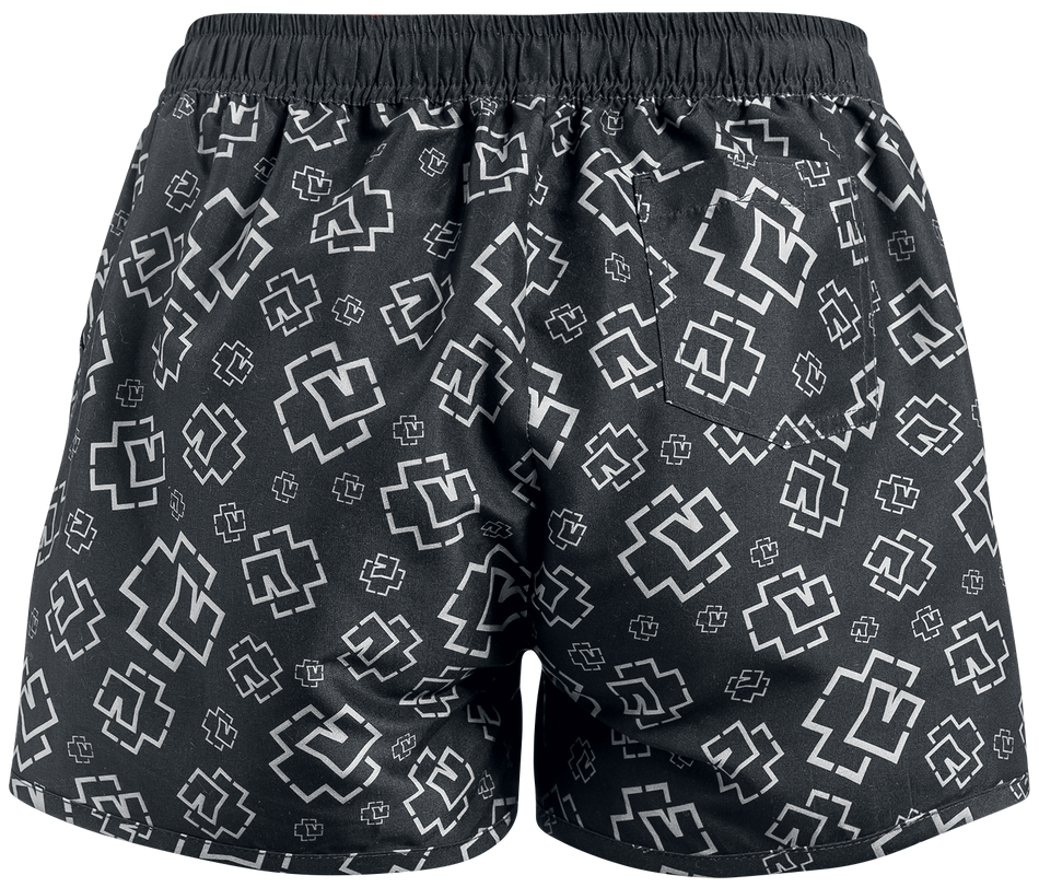 Short de bain  de Rammstein - Logo - S - pour Femme - noir/gris - Rammstein - View 2