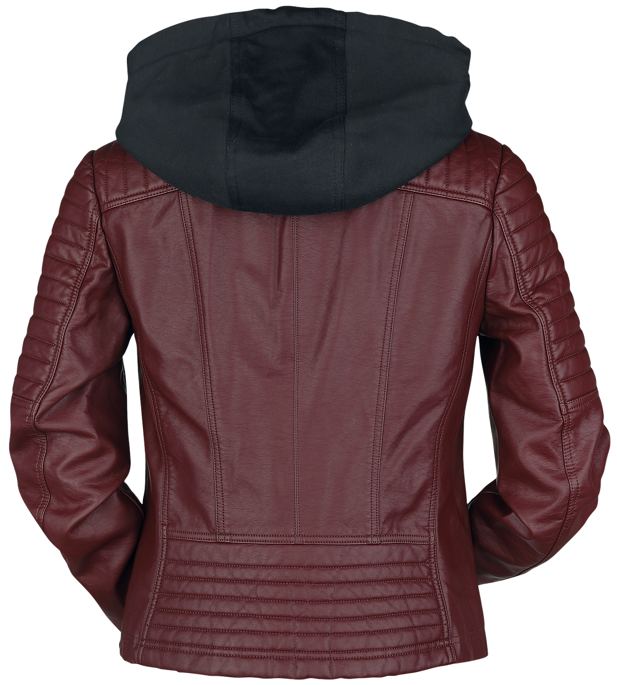 Veste en imitation cuir  de Black Premium by EMP - Road Tripping - S à 5XL - pour Femme - rouge foncé - Black Premium by EMP - View 2