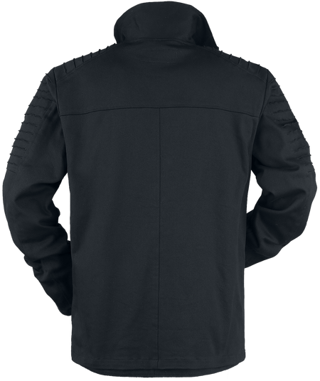 Manteau d'hiver Gothic de Gothicana by EMP - Manteau D'Hiver Avec Poches À Rabats Coutures Décoratives - M à XXL - pour Homme - noir - Gothicana by EMP - View 2