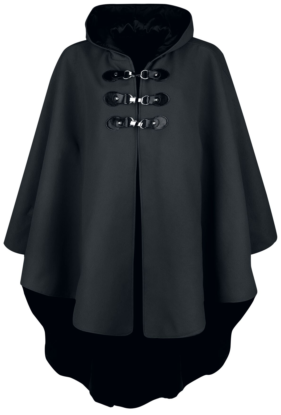 Pélerine Gothic de Gothicana by EMP - Cape Noire À Capuche - XS-M - pour Femme - noir - Gothicana by EMP