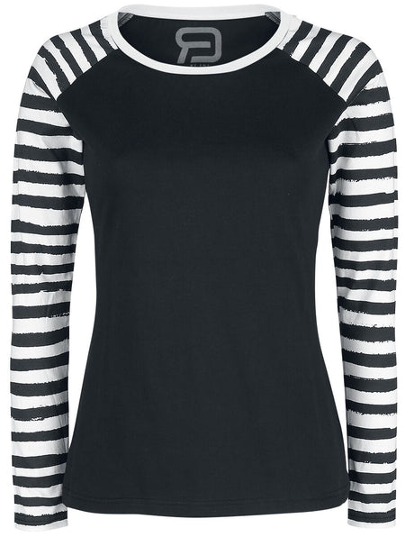T-shirt manches longues  de RED by EMP - Raglan Road - Manches Longues - S à 5XL - pour Femme - noir - RED by EMP
