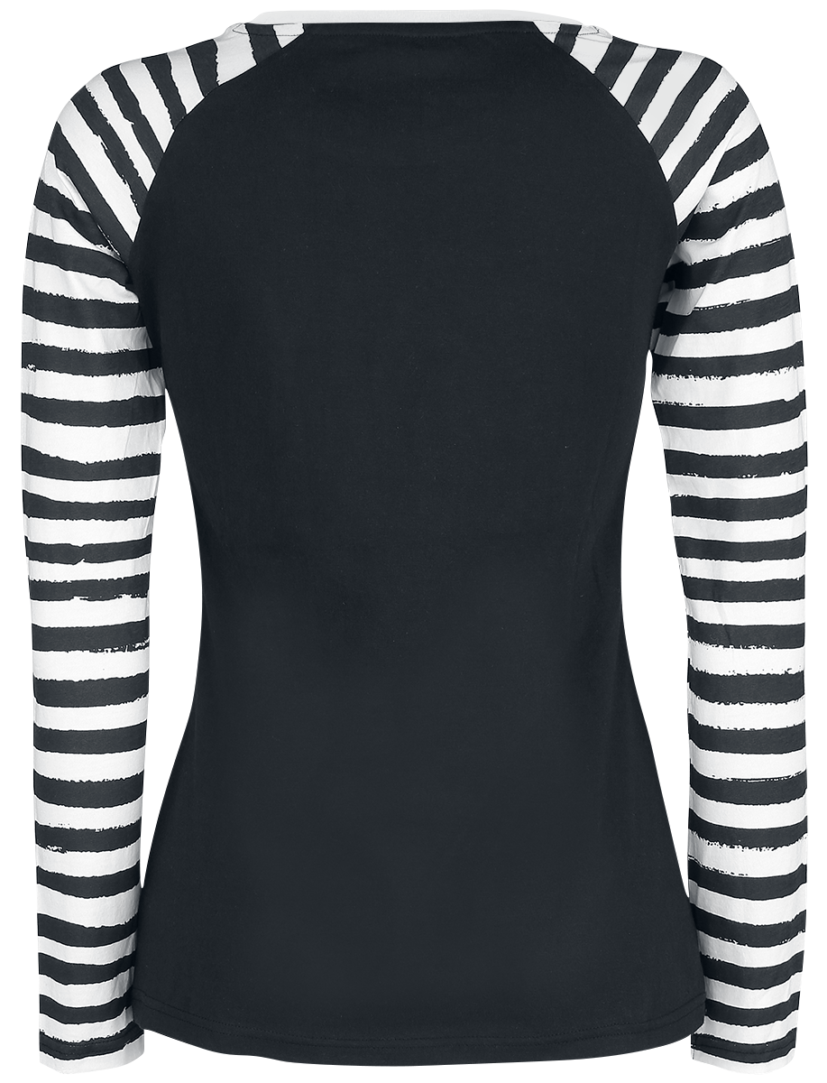 T-shirt manches longues  de RED by EMP - Raglan Road - Manches Longues - S à 5XL - pour Femme - noir - RED by EMP - View 2