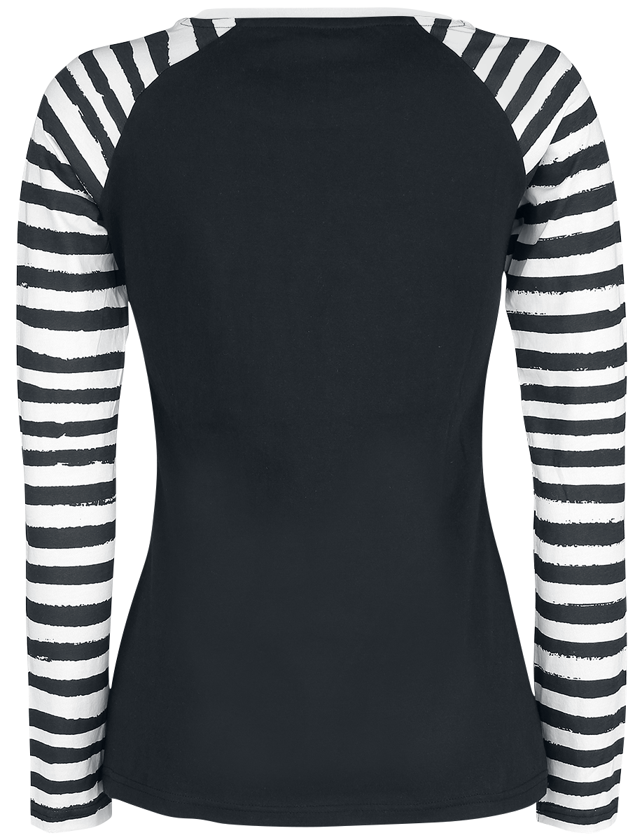 T-shirt manches longues  de RED by EMP - Raglan Road - Manches Longues - S à 5XL - pour Femme - noir - RED by EMP - View 2