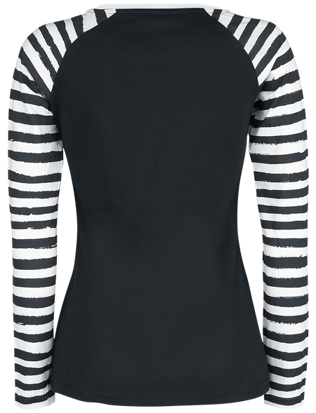 T-shirt manches longues  de RED by EMP - Raglan Road - Manches Longues - S à 5XL - pour Femme - noir - RED by EMP - View 2