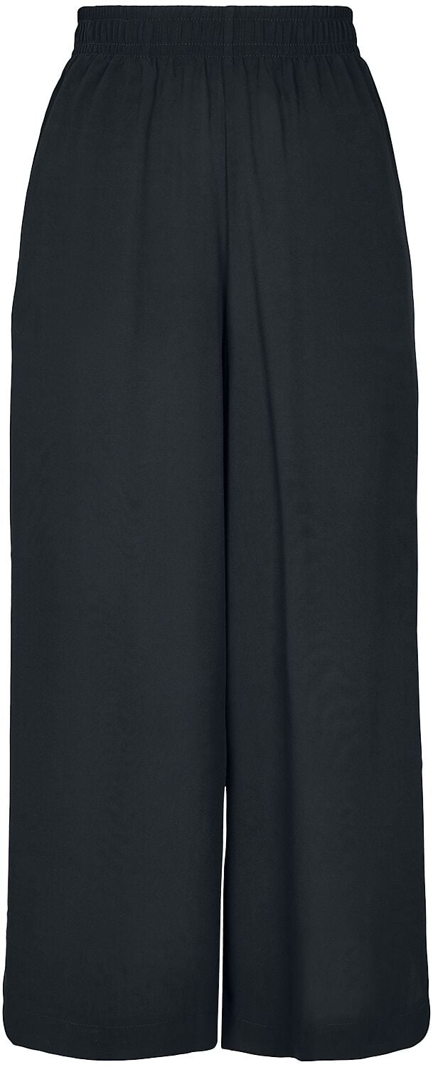 Pantalon en toile  de Urban Classics - Pantalon Large Viscose - XS à XL - pour Femme - noir - Urban Classics