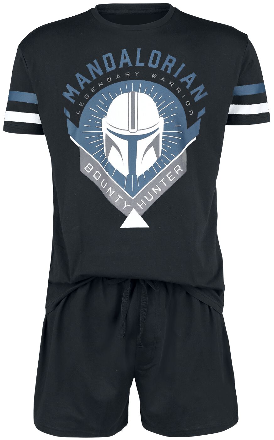 Pyjama Disney de Star Wars - The Mandalorian - Bounty Hunter - S à 5XL - pour Homme - noir - Star Wars
