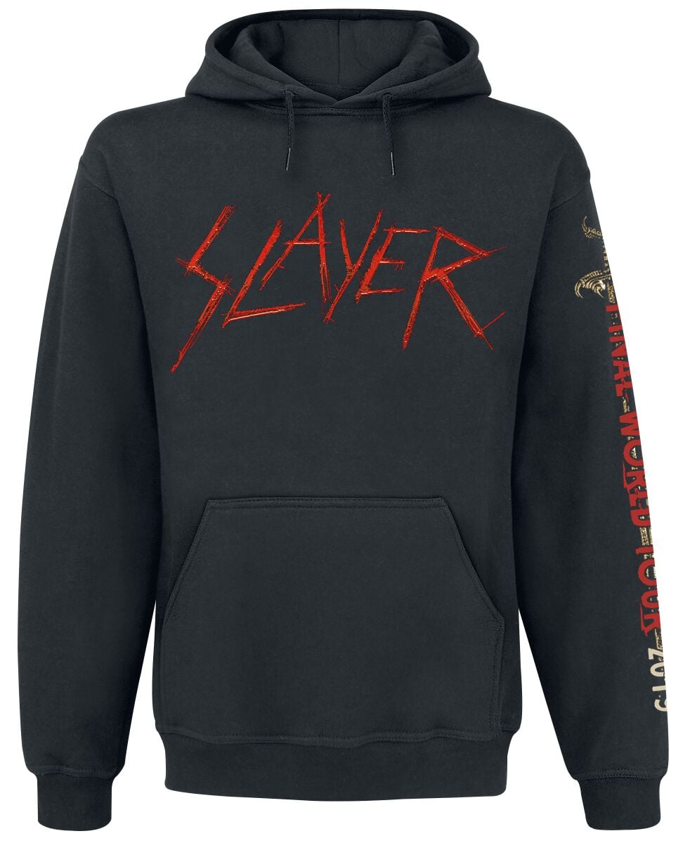 Sweat-shirt à capuche  de Slayer - Final World Tour - S à XXL - pour Homme - noir - Slayer