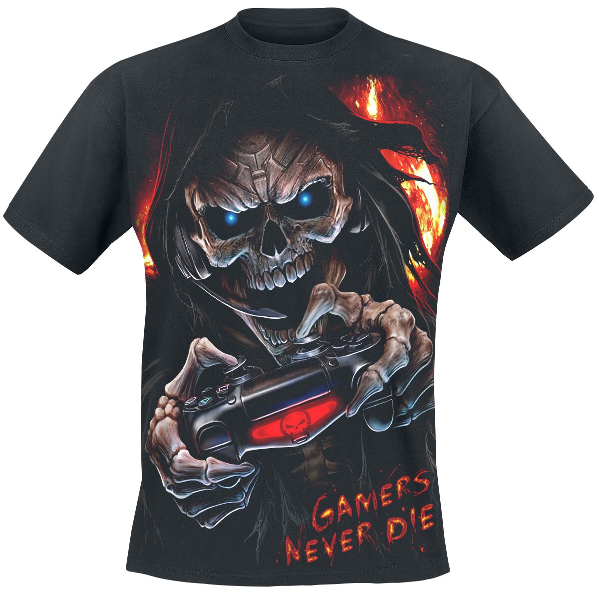 T-Shirt Manches courtes Gothic de Spiral - Respawn - M à 4XL - pour Homme - noir - Spiral