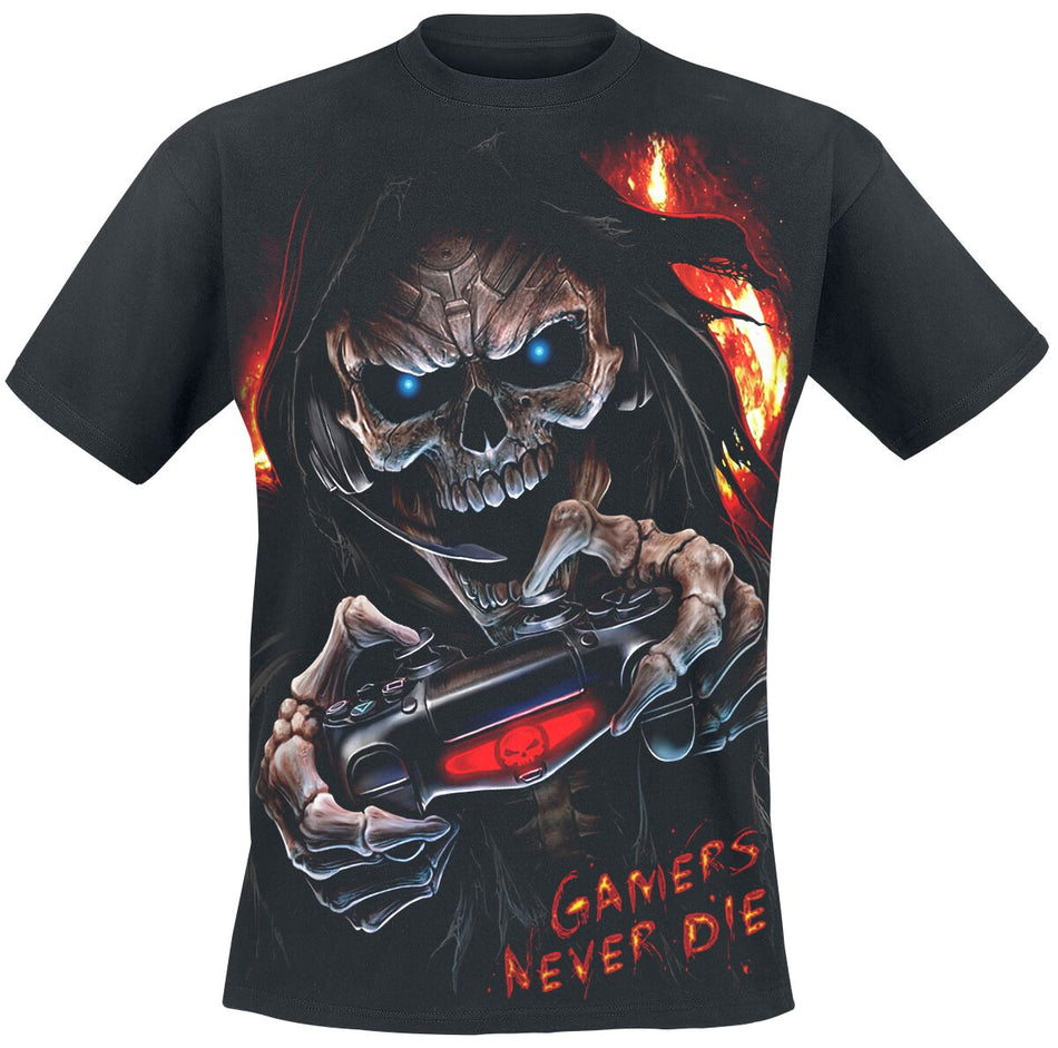 T-Shirt Manches courtes Gothic de Spiral - Respawn - M à 4XL - pour Homme - noir - Spiral