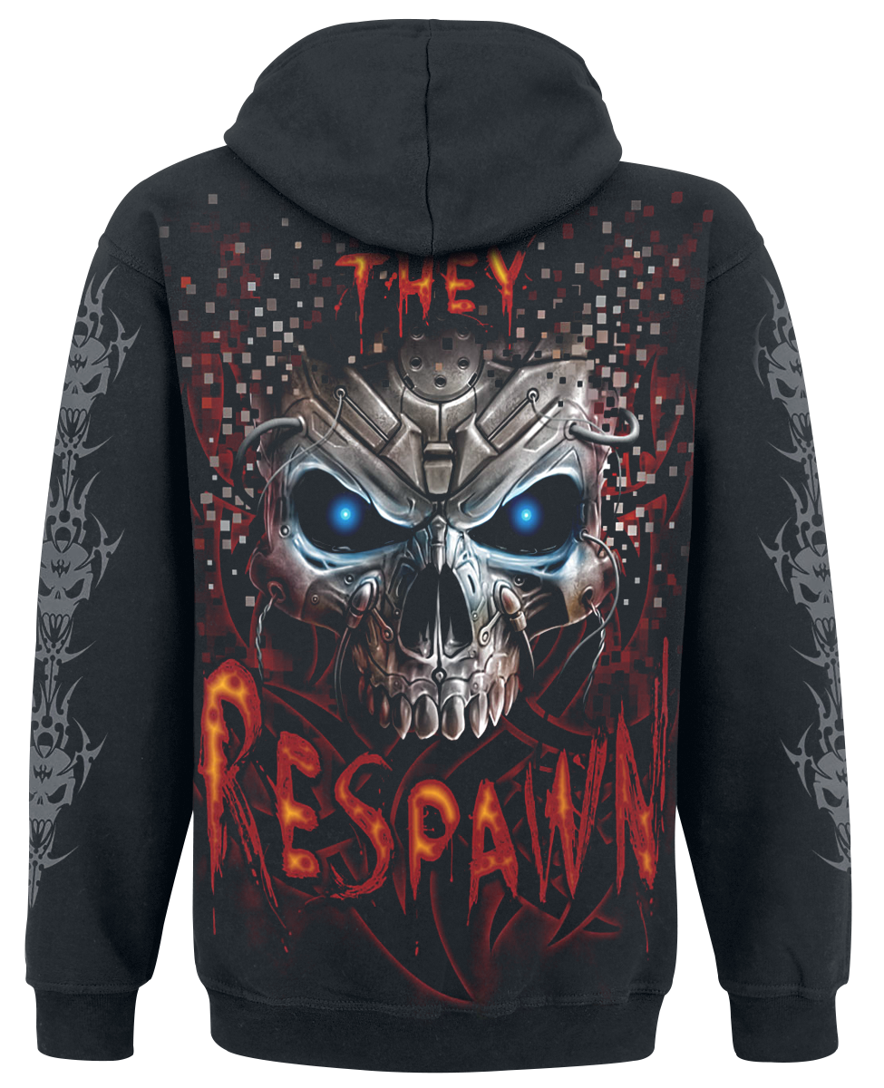 Sweat-shirt à capuche Gaming de Spiral - Respawn - S à XXL - pour Homme - noir - Spiral - View 2