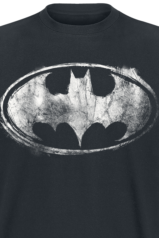T-Shirt Manches courtes  de Batman - Logo Abîmé - S à 3XL - pour Homme - noir - Batman - View 2