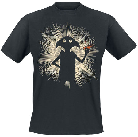 T-Shirt Manches courtes  de Harry Potter - Dobby - M à XL - pour Homme - noir - Harry Potter
