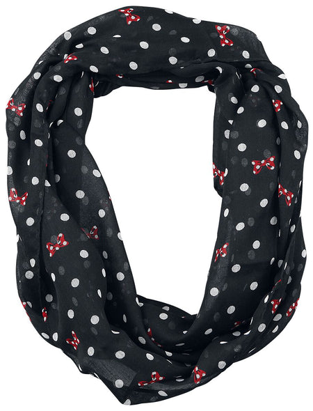 Foulard Disney de Mickey & Minnie Mouse - Minnie Mouse - Pois & Nœuds - pour Femme - noir - Mickey & Minnie Mouse