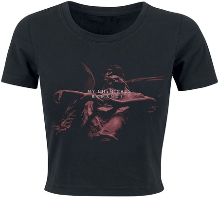 T-Shirt Manches courtes  de My Chemical Romance - Angel Crop - XS à XL - pour Femme - noir - My Chemical Romance