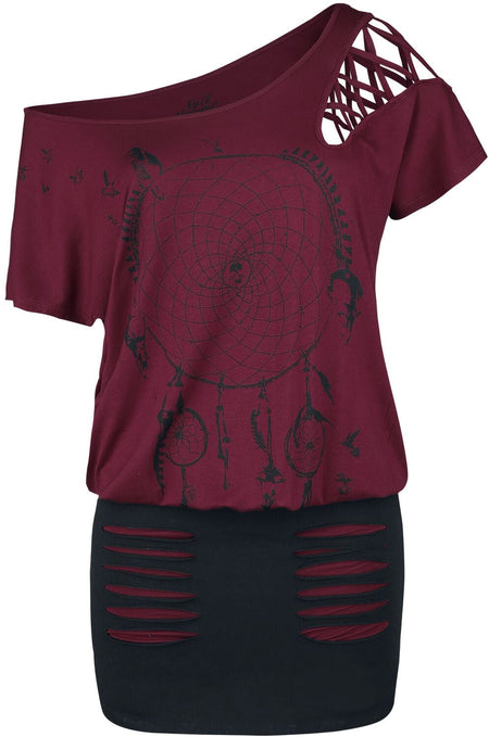 Robe courte  de Full Volume by EMP - Hold Loosely - S à XXL - pour Femme - rouge - Full Volume by EMP