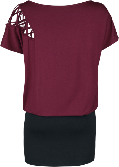 Robe courte  de Full Volume by EMP - Hold Loosely - S à XXL - pour Femme - rouge - Full Volume by EMP - View 2