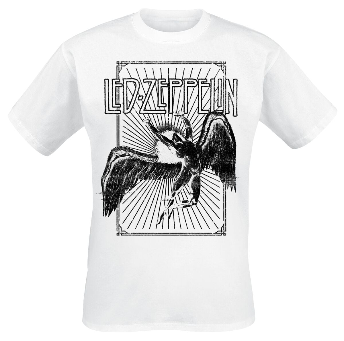 T-Shirt Manches courtes  de Led Zeppelin - Icarus Burst - S à XXL - pour Homme - blanc - Led Zeppelin