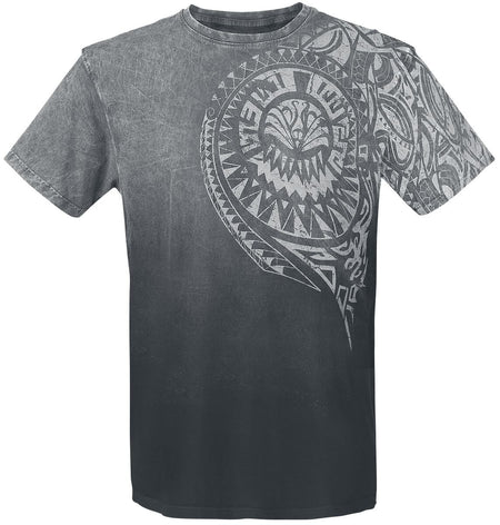 T-Shirt Manches courtes  de Outer Vision - Burned Tattoo - S à 4XL - pour Homme - gris - Outer Vision