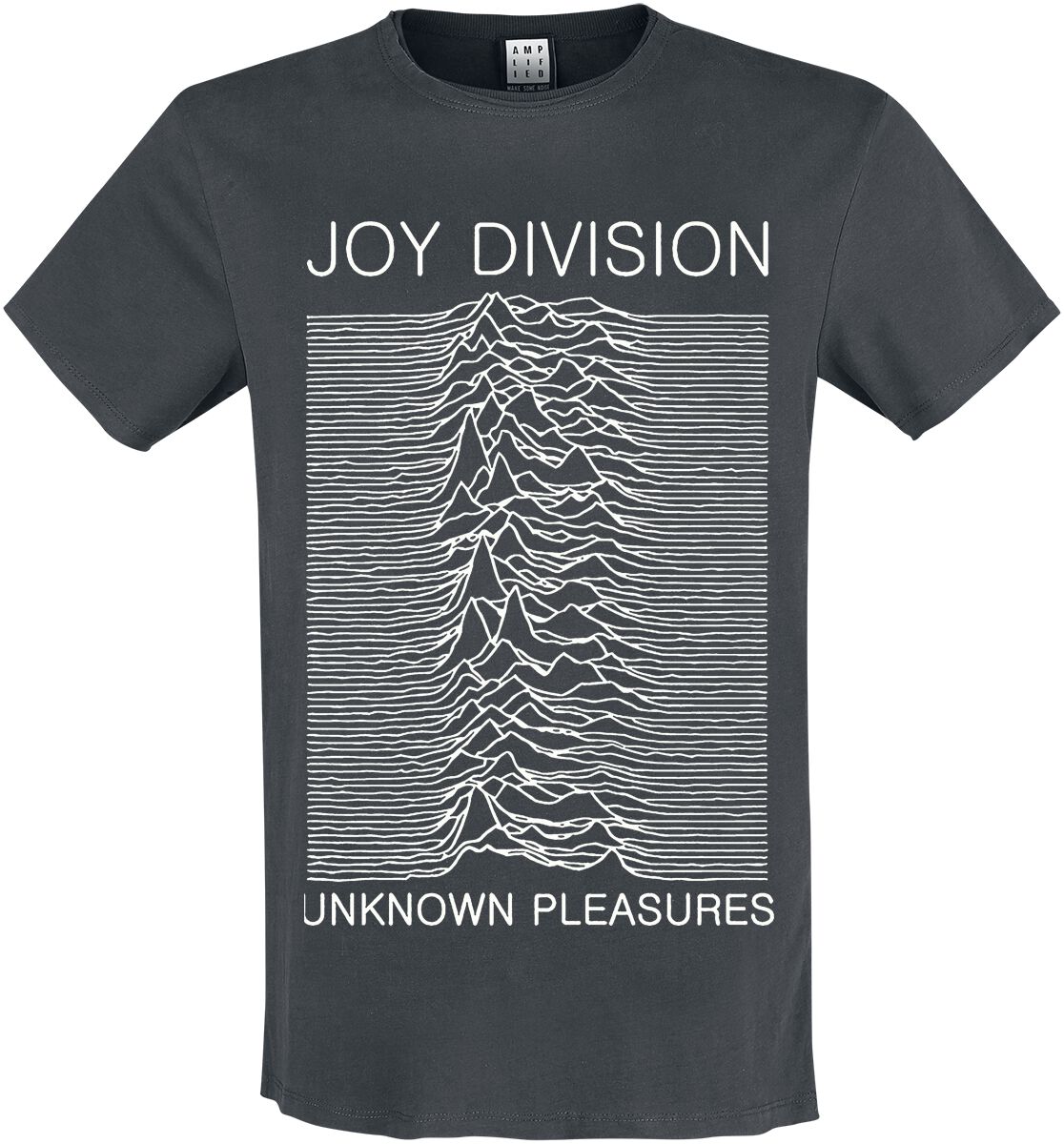 T-Shirt Manches courtes  de Joy Division - Amplified Collection - Unknown Pleasures - S à XXL - pour Homme - anthracite - Joy Division