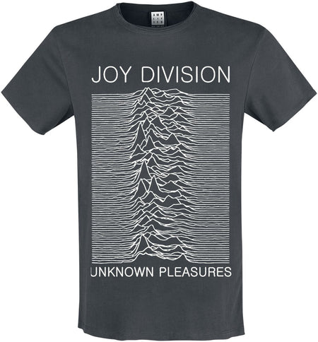 T-Shirt Manches courtes  de Joy Division - Amplified Collection - Unknown Pleasures - S à XXL - pour Homme - anthracite - Joy Division
