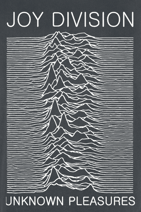 T-Shirt Manches courtes  de Joy Division - Amplified Collection - Unknown Pleasures - S à XXL - pour Homme - anthracite - Joy Division - View 2