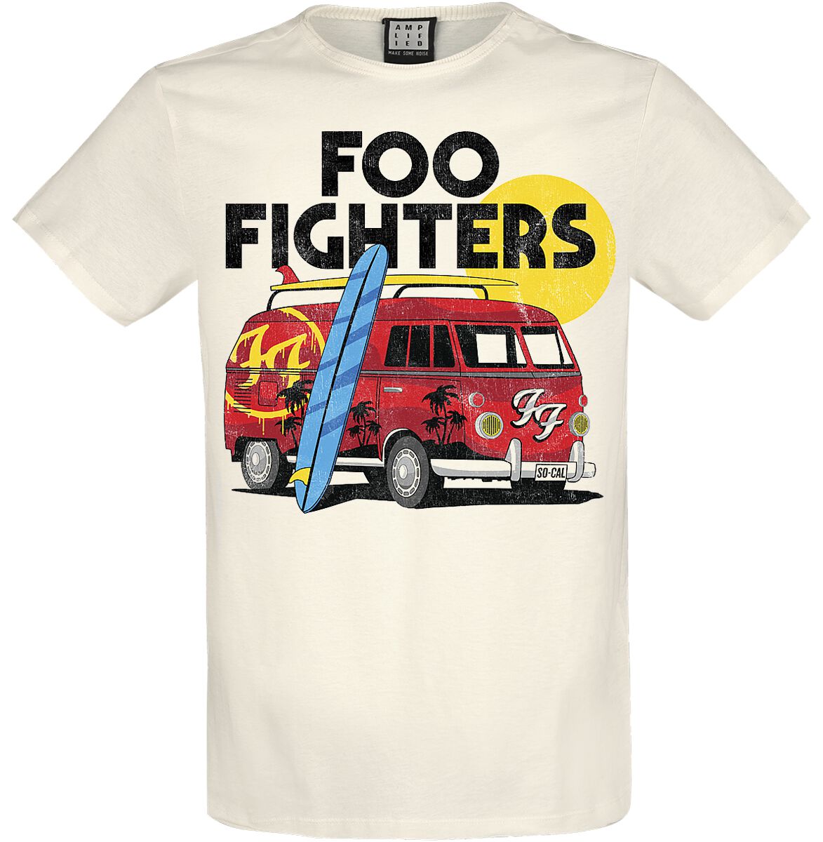T-Shirt Manches courtes  de Foo Fighters - Amplified Collection - Camper Van - XS à 3XL - pour Homme - blanc cassé - Foo Fighters
