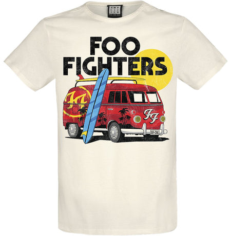 T-Shirt Manches courtes  de Foo Fighters - Amplified Collection - Camper Van - XS à 3XL - pour Homme - blanc cassé - Foo Fighters